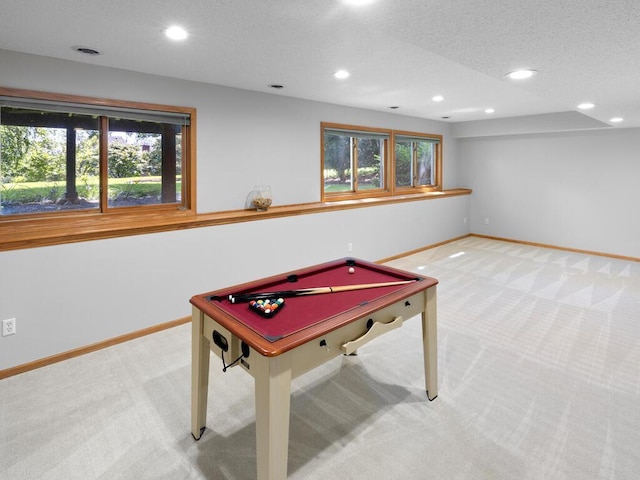 8118 Currant Pl, Eden Prairie, MN 55347 - playroom with carpet, recessed lighting, and pool table