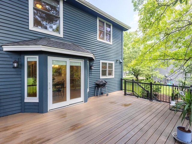 8118 Currant Pl, Eden Prairie, MN 55347 - wooden deck featuring a grill