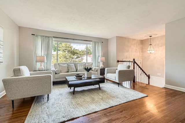 4 Battle Creek Ct, Saint Paul, MN 55119 - living area with dark wood-style floors and baseboards