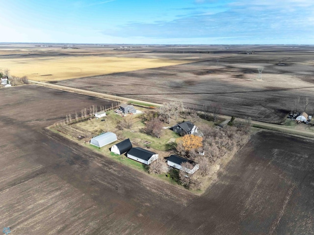 aerial view of sparsely populated area