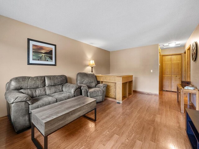 15029 Tyacke Dr, Burnsville, MN 55306 - living area featuring baseboards and wood finished floors