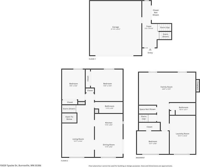 15029 Tyacke Dr, Burnsville, MN 55306 - floor plan