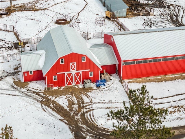 17430 280th St, Sebeka, MN 56477 - snow covered structure featuring a barn