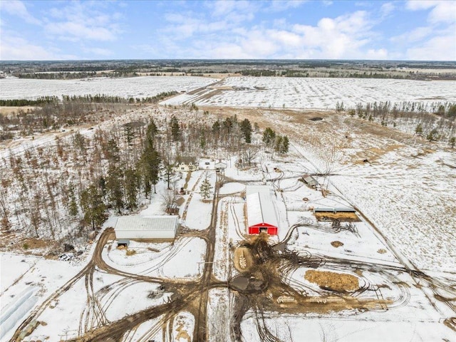 17430 280th St, Sebeka, MN 56477 - view of snowy aerial view
