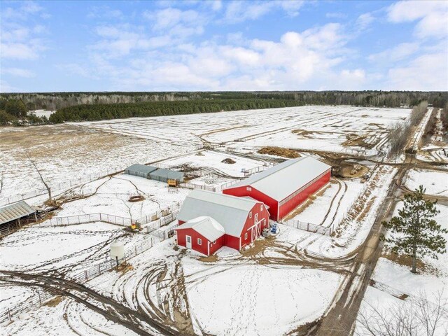 17430 280th St, Sebeka, MN 56477 - view of snowy aerial view