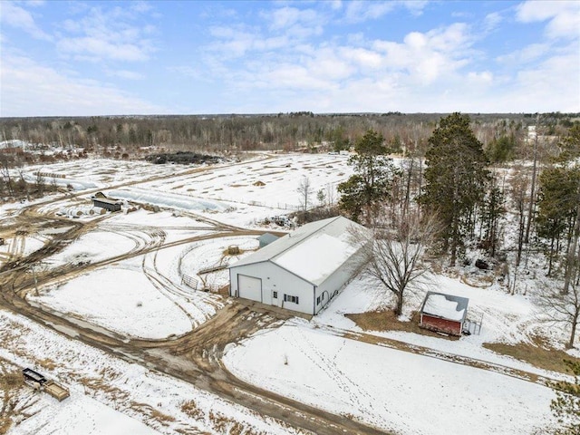 17430 280th St, Sebeka, MN 56477 - view of snowy aerial view