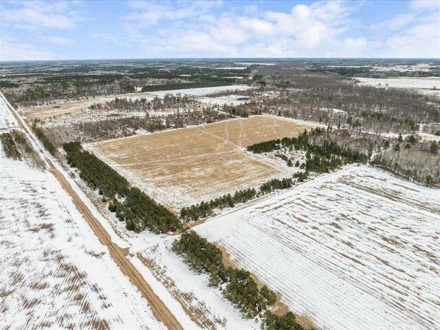 17430 280th St, Sebeka, MN 56477 - view of snowy aerial view