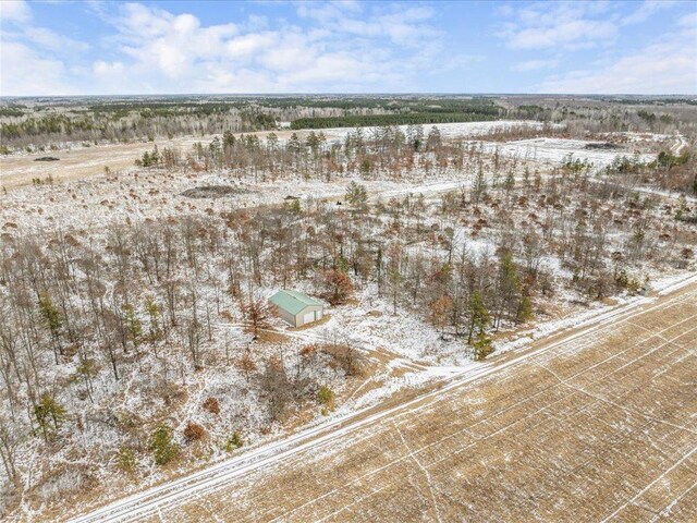 17430 280th St, Sebeka, MN 56477 - snowy aerial view with a rural view