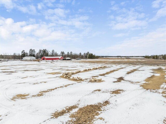 17430 280th St, Sebeka, MN 56477 - snowy yard with a view of rural / pastoral area