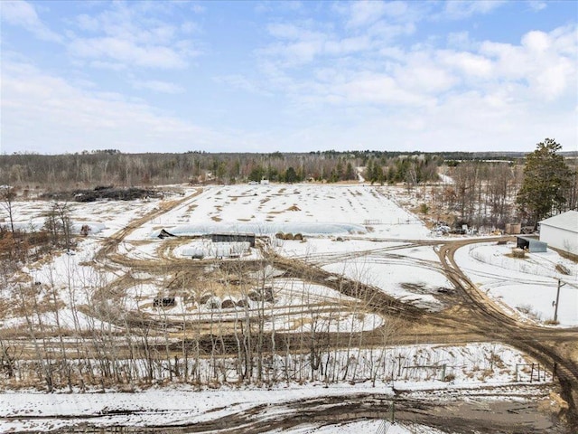 17430 280th St, Sebeka, MN 56477 - view of snowy aerial view