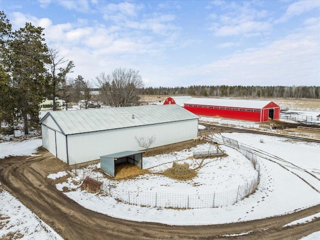 17430 280th St, Sebeka, MN 56477 - view of snowy aerial view
