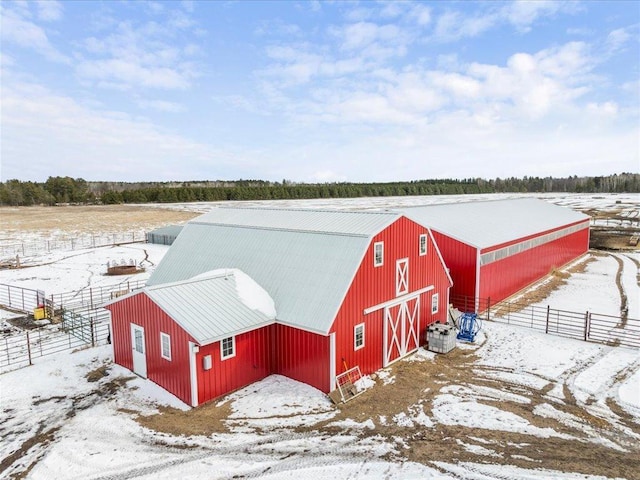 17430 280th St, Sebeka, MN 56477 - snow covered structure featuring a barn