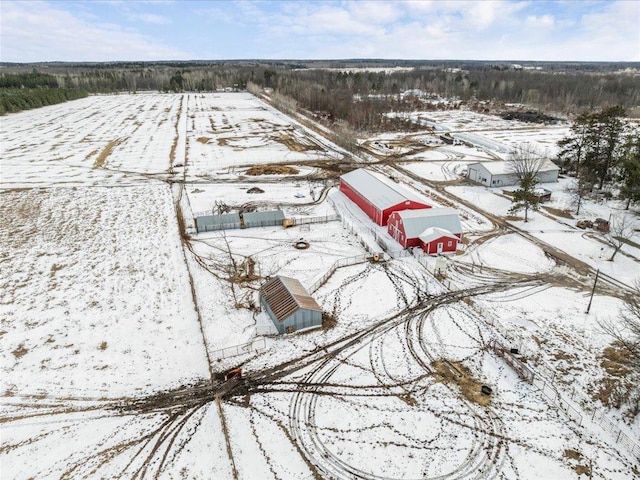 17430 280th St, Sebeka, MN 56477 - view of snowy aerial view