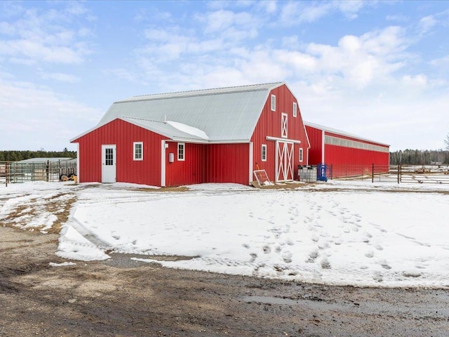 17430 280th St, Sebeka, MN 56477 - snow covered structure featuring a barn