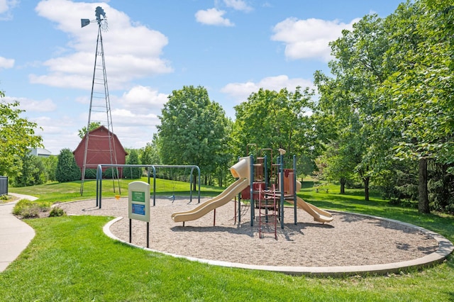 15767 Porchlight Ln, Eden Prairie, MN 55347 - community jungle gym featuring a lawn and a barn