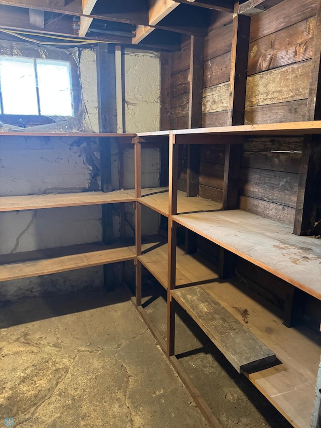 view of storage room