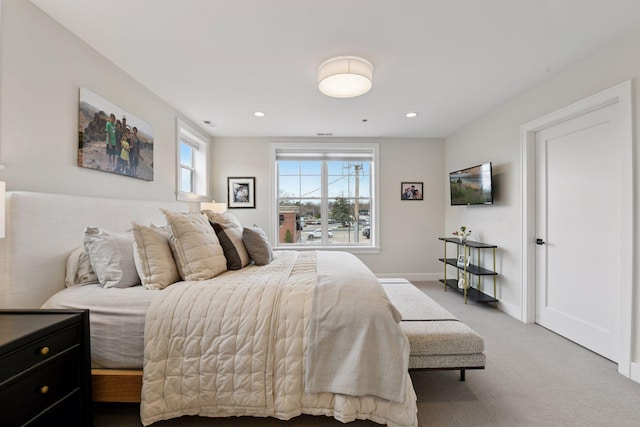 6112 Kellogg Unit 200D, Edina, MN 55424 - bedroom with carpet, baseboards, and recessed lighting