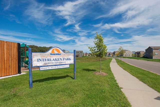 630 Stonegate Cir, Waconia, MN 55387 - view of community with a lawn and a residential view