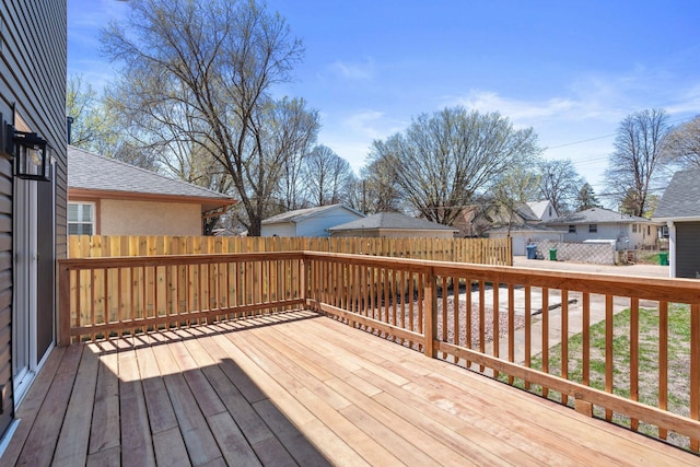 4015 Queen Ave N, Minneapolis, MN 55412 - wooden deck with fence and a residential view