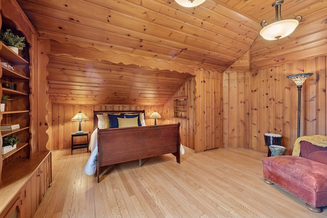 300 Diamond Lake Rd, Minneapolis, MN 55419 - bedroom with light wood-style floors, wood ceiling, and lofted ceiling