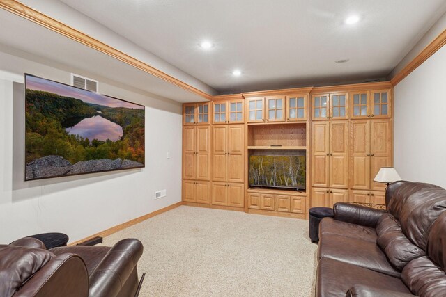 268 Saint Andrews Dr, Hudson, WI 54016 - living area featuring carpet flooring, recessed lighting, and baseboards