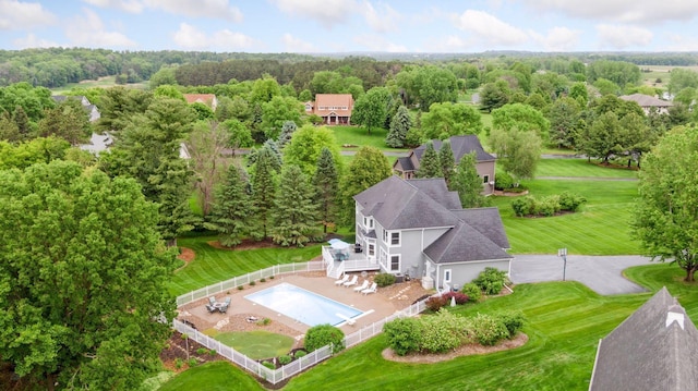 268 Saint Andrews Dr, Hudson, WI 54016 - aerial view of property and surrounding area featuring a pool