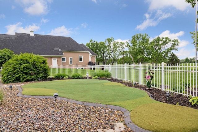 268 Saint Andrews Dr, Hudson, WI 54016 - view of yard featuring a putting green
