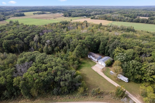 969 Dosh Rd, Fort Ripley, MN 56449 - aerial view featuring a rural view and a forest view