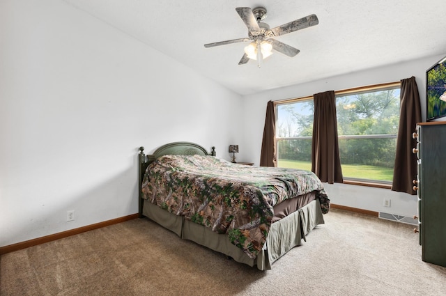 969 Dosh Rd, Fort Ripley, MN 56449 - bedroom with a ceiling fan, carpet floors, and baseboards