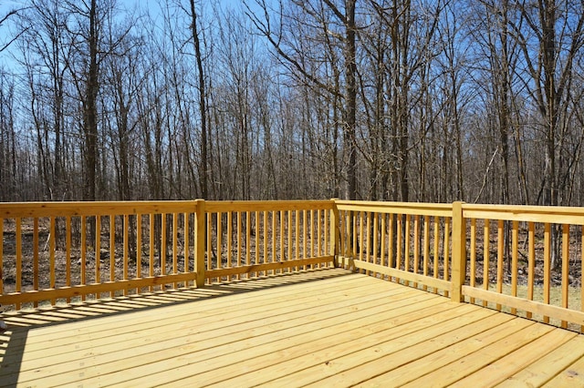 14113 260th St, Dailey Twp, MN 56353 - view of wooden deck