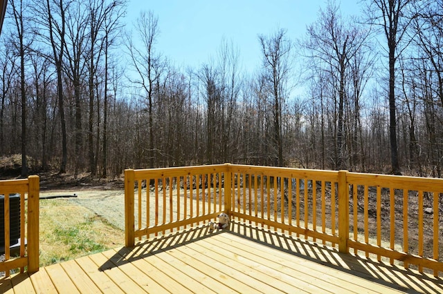 14113 260th St, Dailey Twp, MN 56353 - view of wooden deck