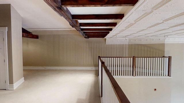 interior space with baseboards