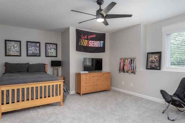 1005 Applewood Ct, Mankato, MN 56001 - carpeted bedroom featuring a ceiling fan and baseboards