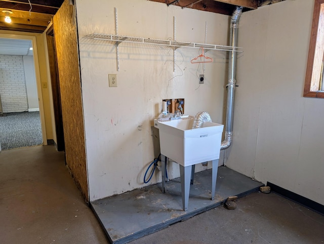 laundry area with laundry area and electric dryer hookup