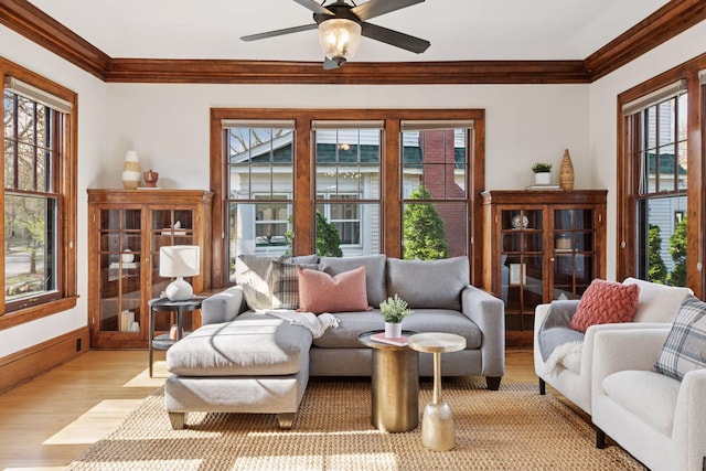 interior space with french doors and plenty of natural light