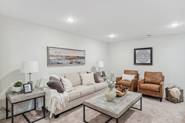 10124 Arrowwood Trl, Woodbury, MN 55129 - living area with light carpet and recessed lighting