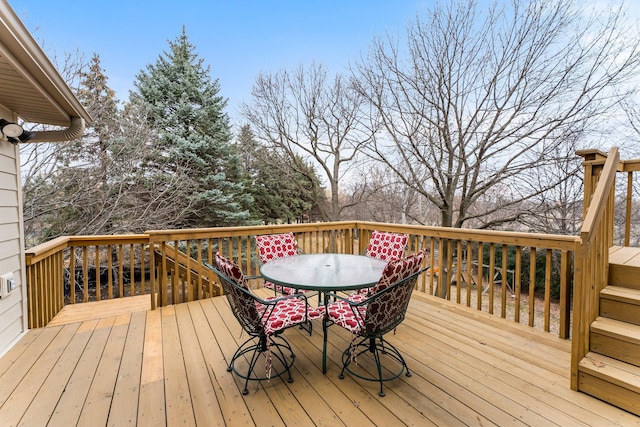 13162 Glenhaven Ave, Apple Valley, MN 55124 - deck featuring outdoor dining area