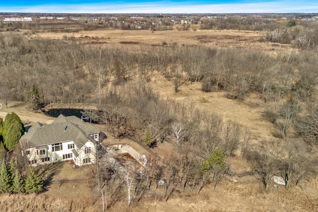 aerial view of property and surrounding area with rural landscape