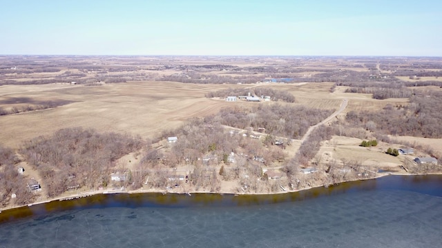 18045 Delaware Ln, Eden Lake Twp, MN 56362 - aerial view of property and surrounding area with a nearby body of water