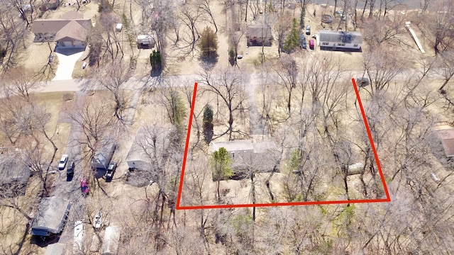 18045 Delaware Ln, Eden Lake Twp, MN 56362 - aerial view of property and surrounding area with property parcel outlined