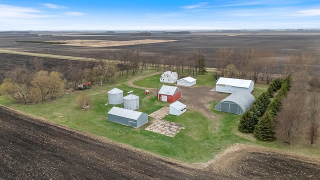 bird's eye view with a rural view
