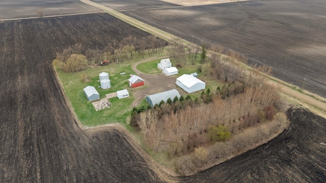 drone / aerial view featuring a rural view