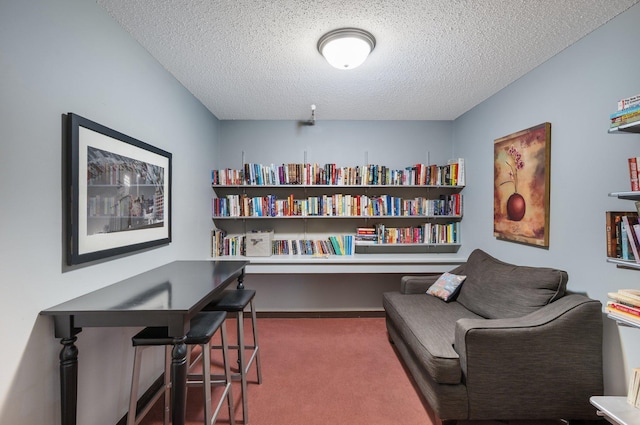 4710 58th Ave N Unit 219, Crystal, MN 55429 - living area featuring carpet and a textured ceiling