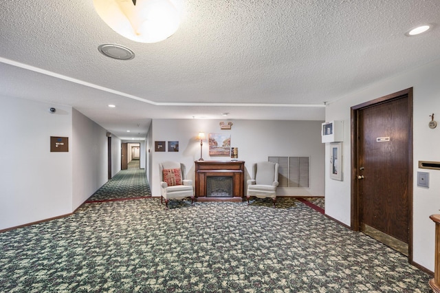 4710 58th Ave N Unit 219, Crystal, MN 55429 - corridor with carpet, a textured ceiling, and recessed lighting