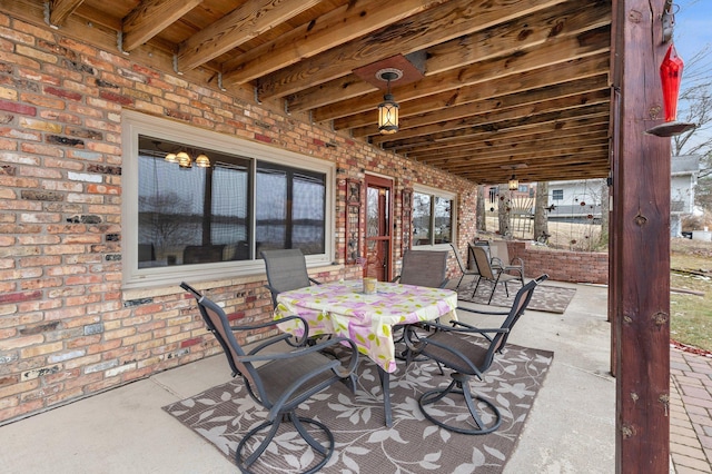 view of patio / terrace with outdoor dining space
