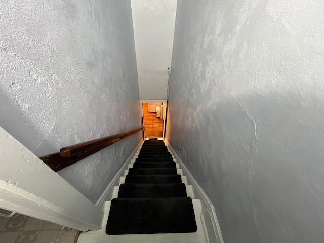 view of stairway
