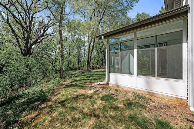 13838 Glendale Trl, Savage, MN 55378 - view of yard featuring a sunroom