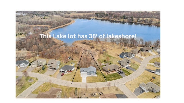 575 Elins Lake Rd SE, Cambridge, MN 55008 - aerial view of residential area featuring a large body of water