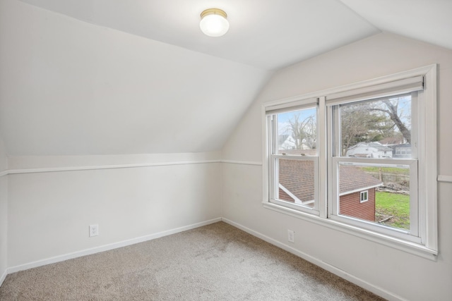 178 Mainzer St, West Saint Paul, MN 55118 - additional living space featuring baseboards, carpet, and lofted ceiling