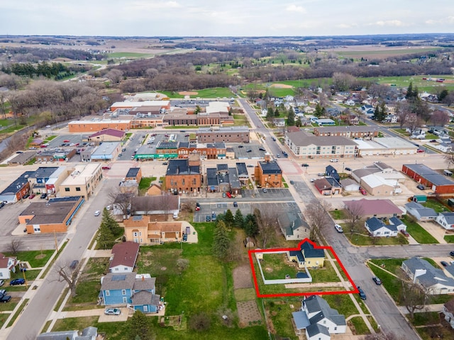 drone / aerial view with a residential view